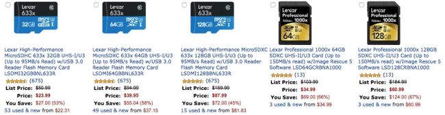 Fotografía - [Alerta Trato] Lexar UHS-II SD Y UHS-I tarjetas de memoria MicroSD En 32GB, 64GB, 128GB y tamaños con grandes descuentos para Amazon Oro Caja Oferta del Día